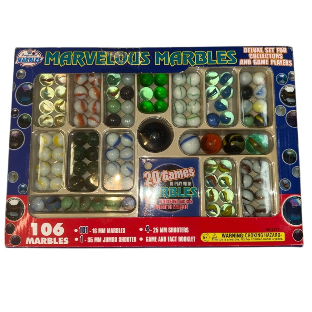 Vintage Marvelous Marbles 106-Piece Set | Imperial Toy Corp